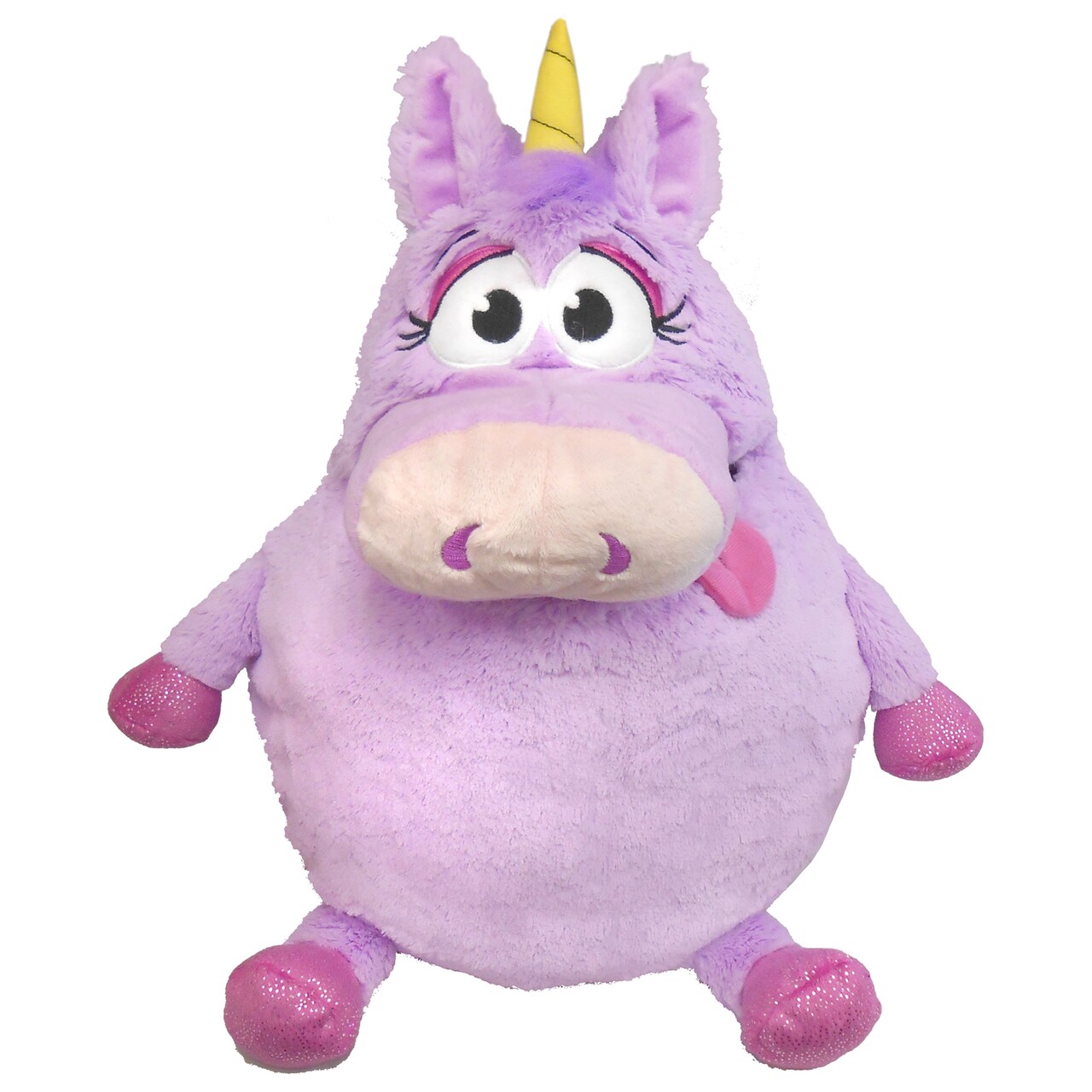 Tummy Stuffers: Unicorn - Purple - Storage Plush, Holds Items-Blankets-Toys Inside, Stuff-Store-Play, Kids Soft Magical Character Companion, Huggable